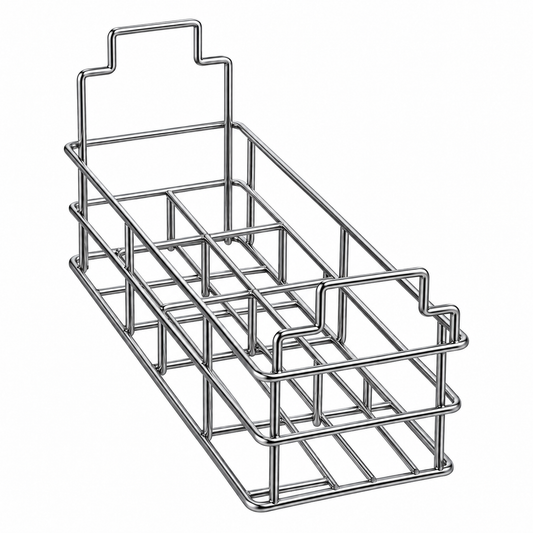 Panier en fil inox pour 8 biberons